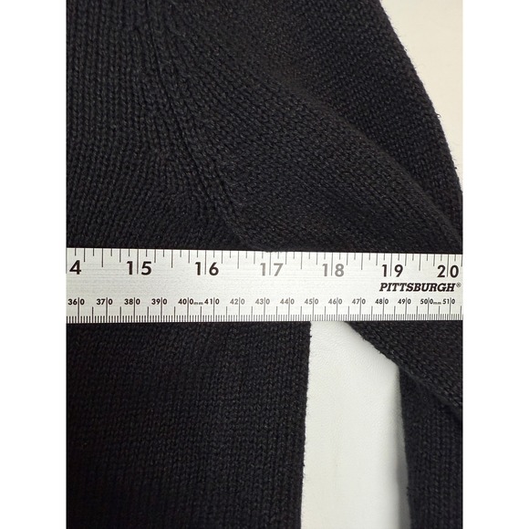 Christopher Banks Christmas Sweater Womens Size S Santa Embroidered Quarter Zip - Picture 6 of 7